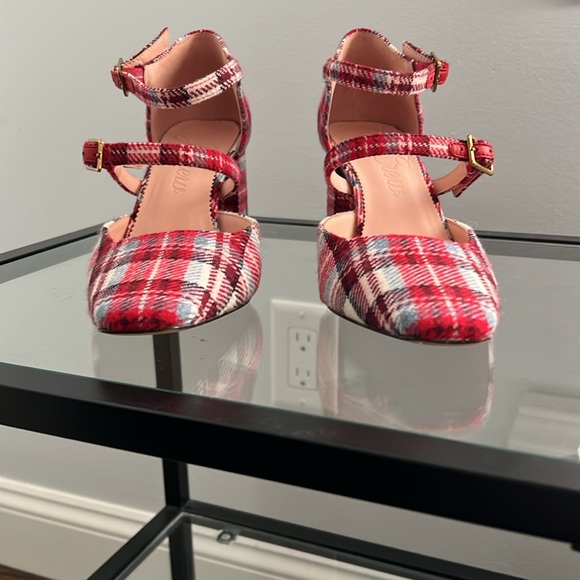 J. Crew Plaid Block Heels - Picture 5 of 8